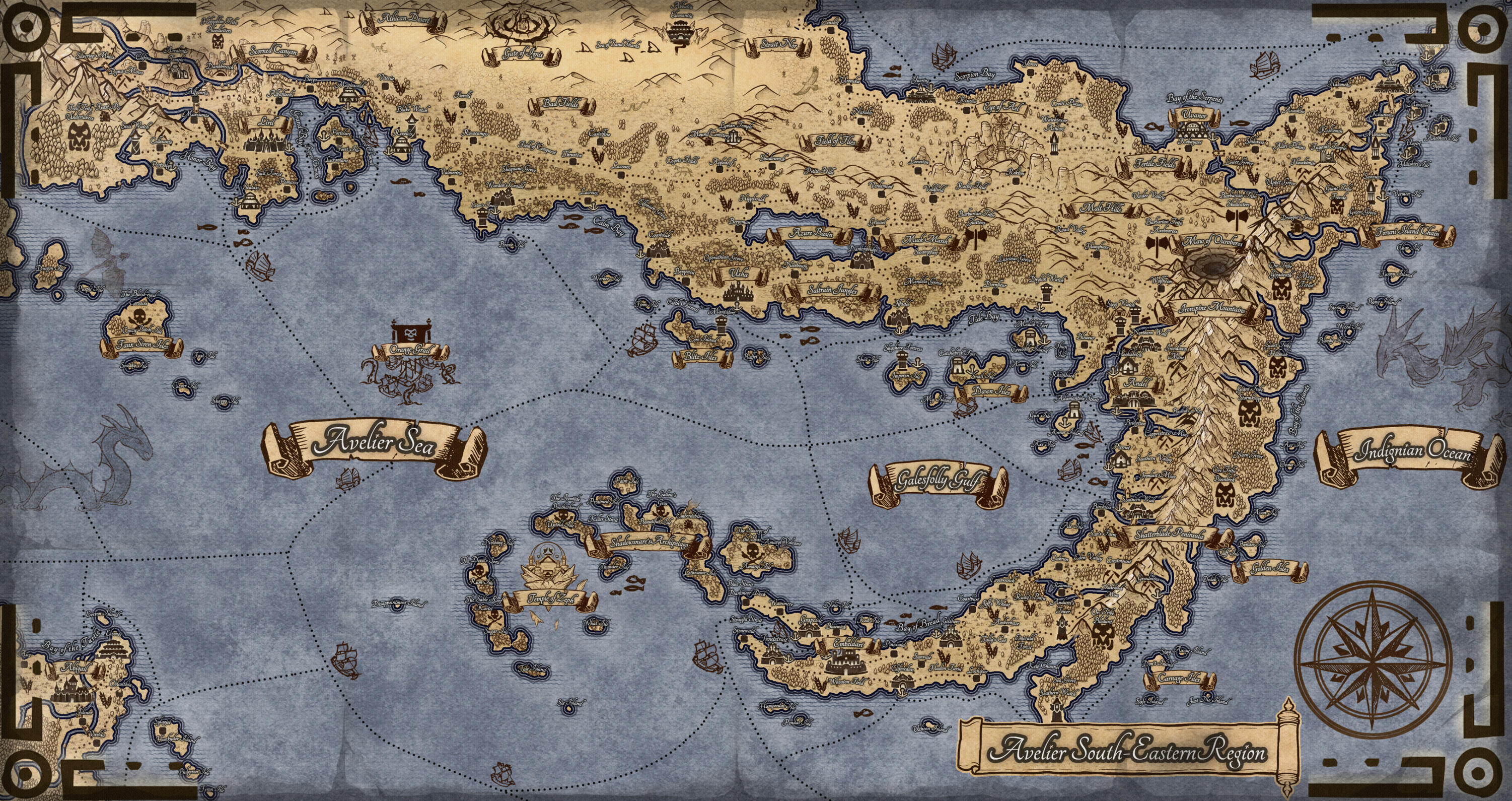 Avalier - Continental Map